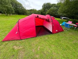 Our tent set up!