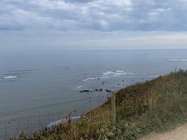 Sea view over cliffs