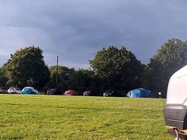 Nice size field, space in middle for kids to play