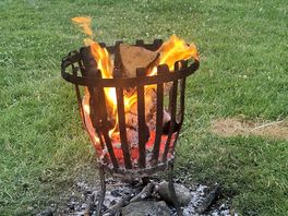 Relaxing around the fire