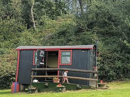 The shepherds hut we stayed in!