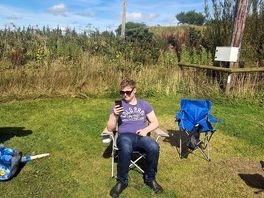 My boy enjoying the sun