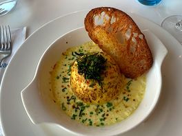 Smoked haddock and cheese soufflé