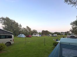 View of campsite from our pitch in bottom corner of field.