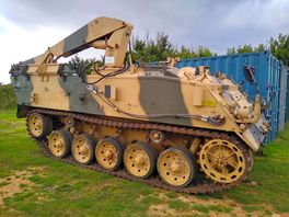 A tank on the site
