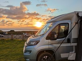 Sunset at campsite