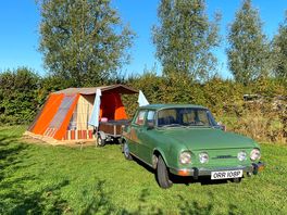 Pitches spacious enough for tent, small trailer and car all in a row