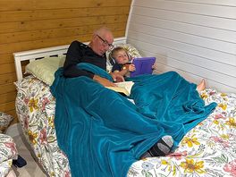 Chilling with grandad