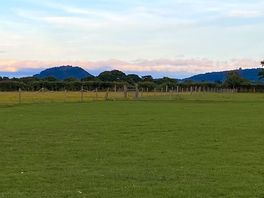 View from the campsite across beeston