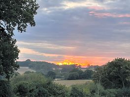Sunset view from our motorhome.