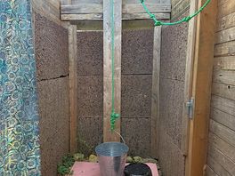 Bucket shower- which can be heated