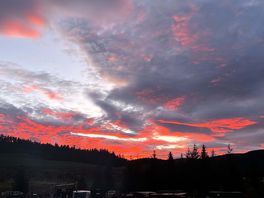 Sunset at the campsite