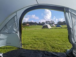 View out of tent