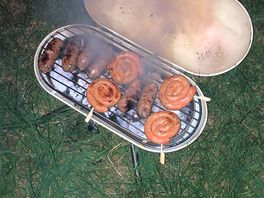 Cooking on the bbq.