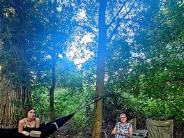Our snug woodland pitch