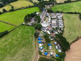 Camping site from above