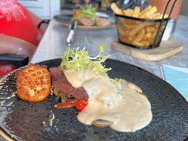 Delicious food at good value at the site restaurant.