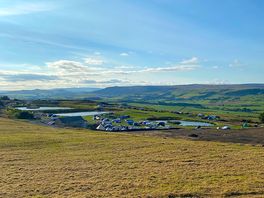 Birds eye view of the site.