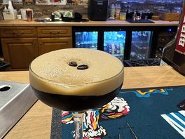 Espresso martini from the alpaca arms onsite pub