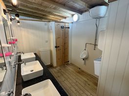 Male toilet/shower block, all heated.