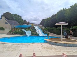 Flume area of the pool.