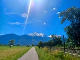View tijdens een wandeling vlak naast de camping