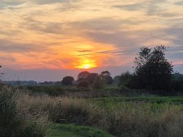 Sun setting