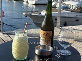 Drinks in the harbour 15 minutes walk away
