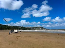 Just a short walk to a lovely sandy beach