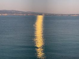 Sunset over lago garda