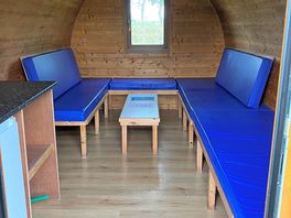 The inside of the pod