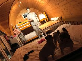 So cozy enough room for us all