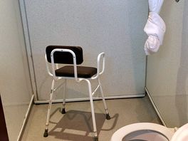 Filthy toilet and shower