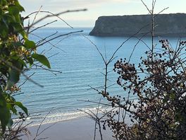 Hiking by the beach
