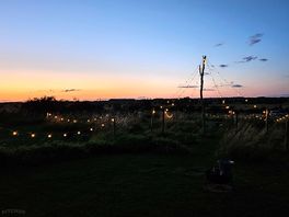 Sunset over ettie's field.