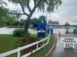 We took the chain ferry across