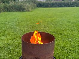 Evening fire pit