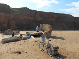 We enjoyed cycling on the wide almost empty beaches.