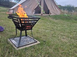 Fire pits available with wood