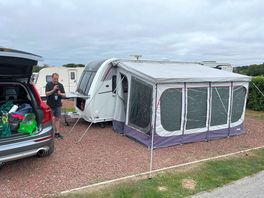 Excellent size pitches with room to spare for a not on the small side caravan and awning!