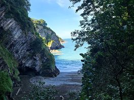 Lovely secluded beach near ilfracombe.