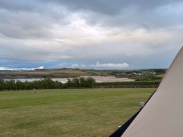 Great views and location. this photo was before school holidays kicked in and campsite filled up
