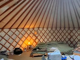 The yurt before we left and got charged extra for