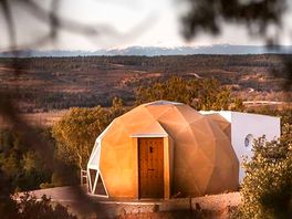 Geodesic dome exterior