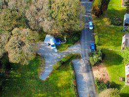 Drone footage of the site