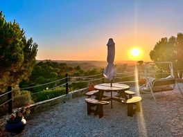 Terrace at sunset