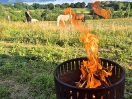 Fire pit included