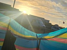 Sunset from our tent