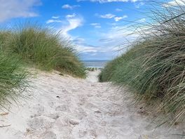 Walking to the beach