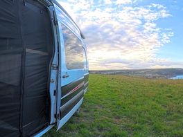 Flie screen over van door